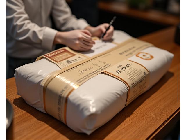 안전하게 포장된 예술 작품 배송 상자